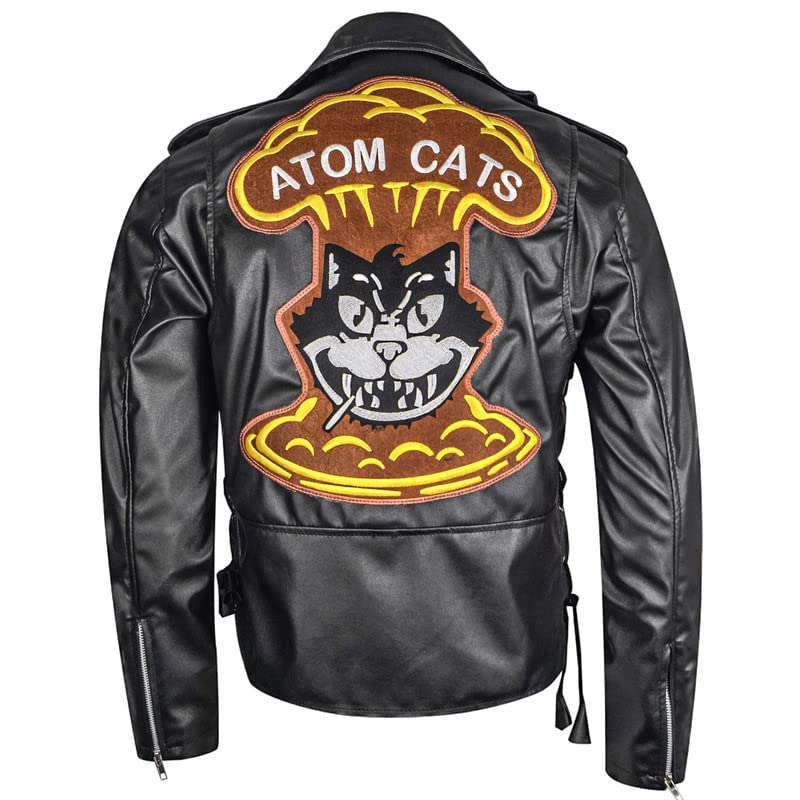 Men's Atom Cats jacket-Fallout 4 Atom Cats Jacket-Video Game Fallout Atom Cats Faux Leather Jacket