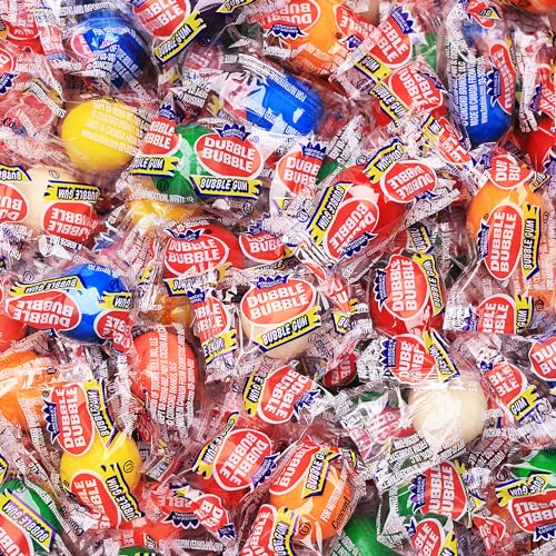 Gumballs for Kids - Assorted Double Bubble Gumballs - Individually Wrapped Gumballs - 12 Oz Chewing Bubble Gum - Assorted Gum Balls for Kids
