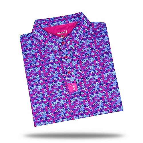 Bogey Bros - Whale Tail - Funny Golf Polo Shirts – 4 Way Stretch Men’s Golf Shirts Short Sleeve, Golf Polo for Men with UPF 50 Protection, Funny Golf Polo Shirt for All Season Wearasdfasfasas - Medium