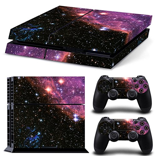 Gam3Gear Galaxy Protective Skin Decal Vinyl Sticker for PS4 Console & Controller (NOT for PS4 Slim or PS4 Pro)