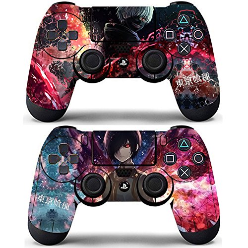Vanknight Vinyl Decals Skin Stickers 2 Pack Anime for PS4 Controllers Skin