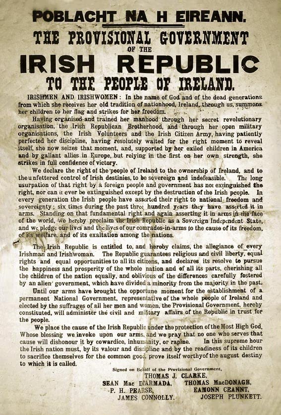 Irish Proclamation Of Independence Metal Sign Wall Mural Pub Poster Vintage Metal Tin Sign Decor Gifts For Girls Living Room Decorations Metal Tin Sign 16x12 Inch