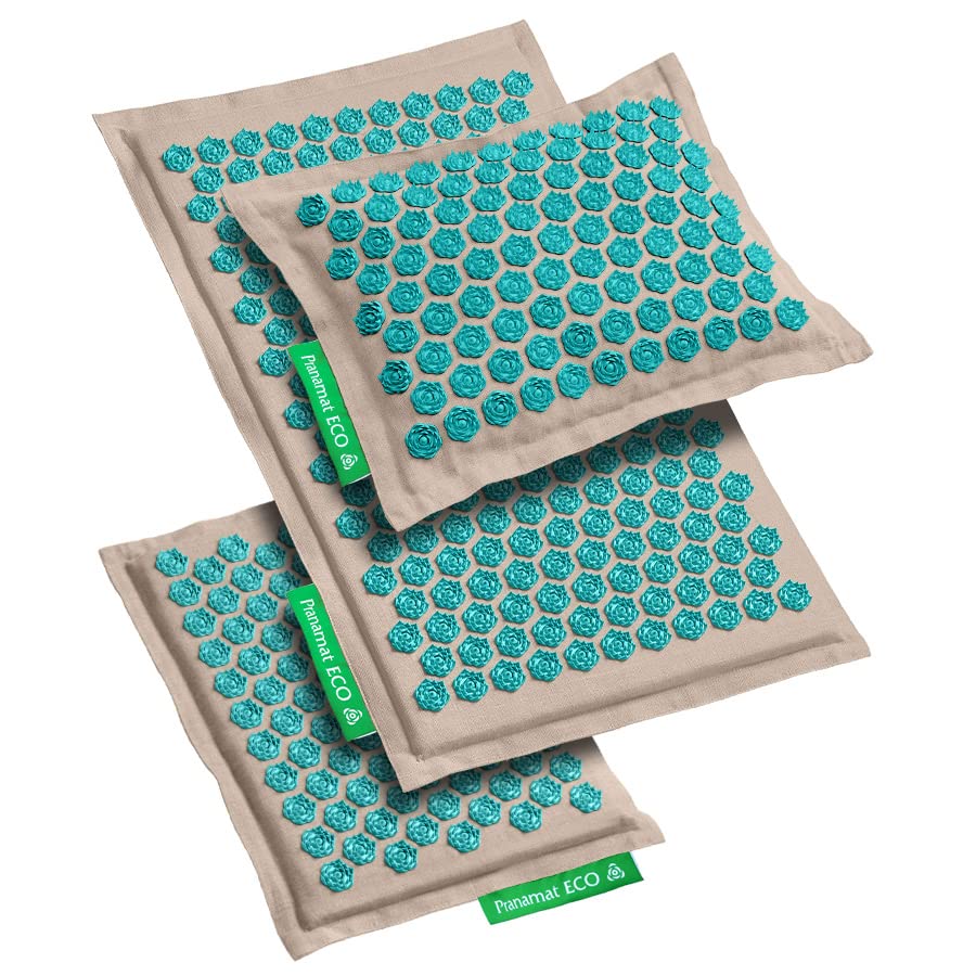 Pranamat ECO Full Body Original Massage 3 Set in Natural- Turquoise