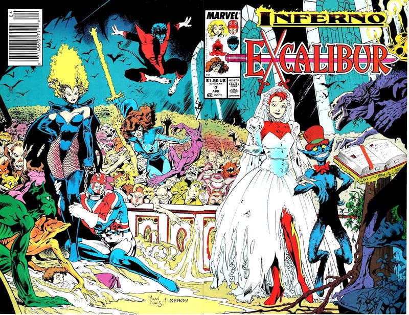 Excalibur #7 (Newsstand) VG ; Marvel comic book | Chris Claremont X-Men Inferno