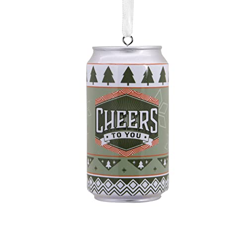 Hallmark Cheers to You Beer Can Christmas Ornament