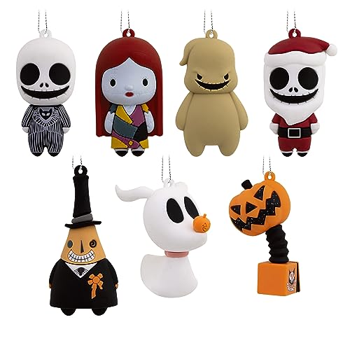Hallmark Disney Tim Burton's The Nightmare Before Christmas Mystery Christmas Ornaments, Set of 2, Shatterproof
